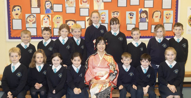 Japanese Culture was the theme of the day for these pupils from St Peter’s & St Paul’s Primary School Foreglen, who participated in Councils Good Relations Cultural Diversity project.