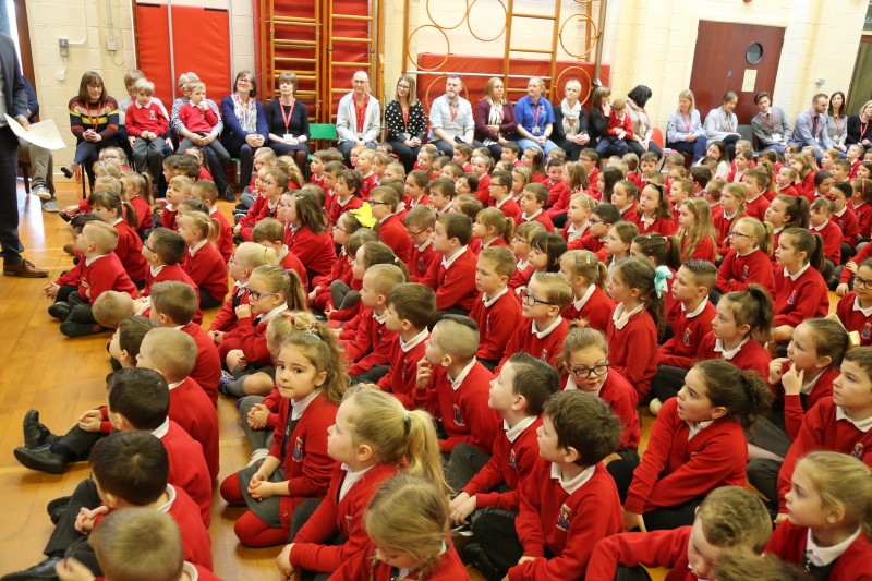 Pupils and staff from Ballysally Primary School pictured at the Primary Futures event.