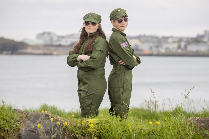 Portrush Primary School pupils Leah and Alfie