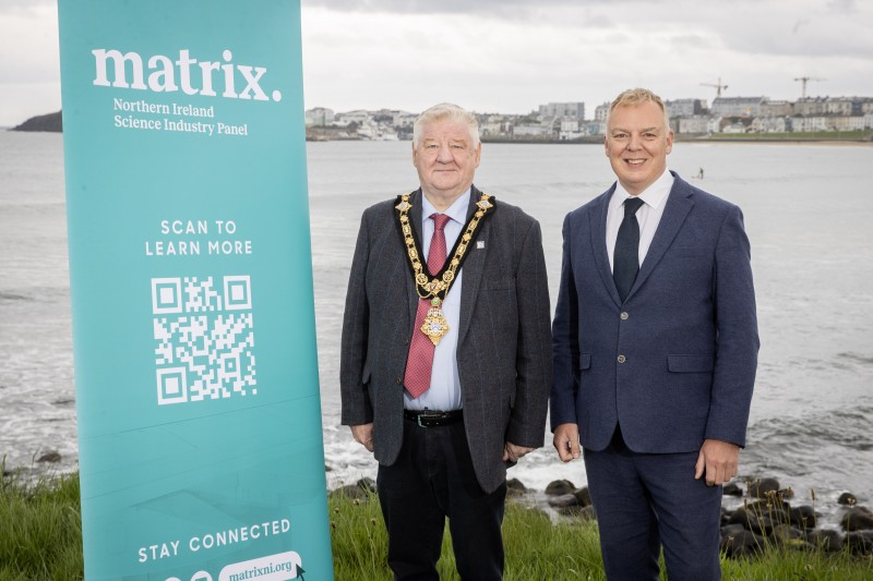 The Mayor, Cllr Steven Callaghan and Robert Hill [Matrix]