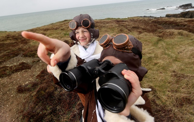 Pictured launching The NI International Air Show 2022 are two excited pupils, Leo McIntyre and Evie Cowan from Mill Strand Integrated Primary School in Portrush.