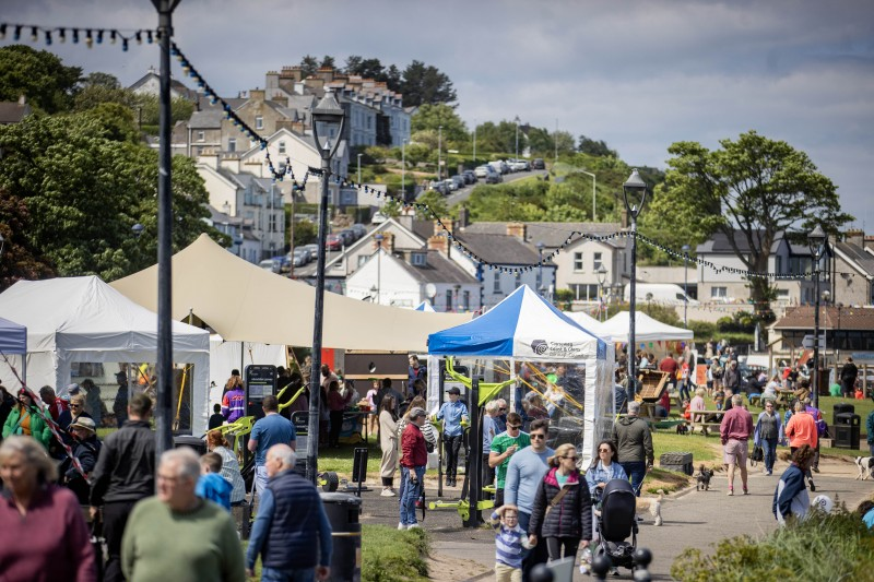 Crowds of visitors made their way to the 2024 Rathlin Sound Festival.