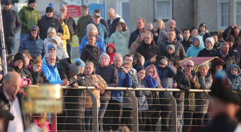 Hundreds of people attended East Strand, Portrush for the D-Day beacon lighting.