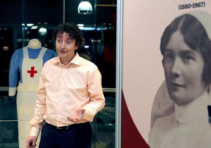 Andrew King from Peace IV SEPUB pictured at the ‘1918: Local Voices’ exhibition launch in Ballymoney Museum.