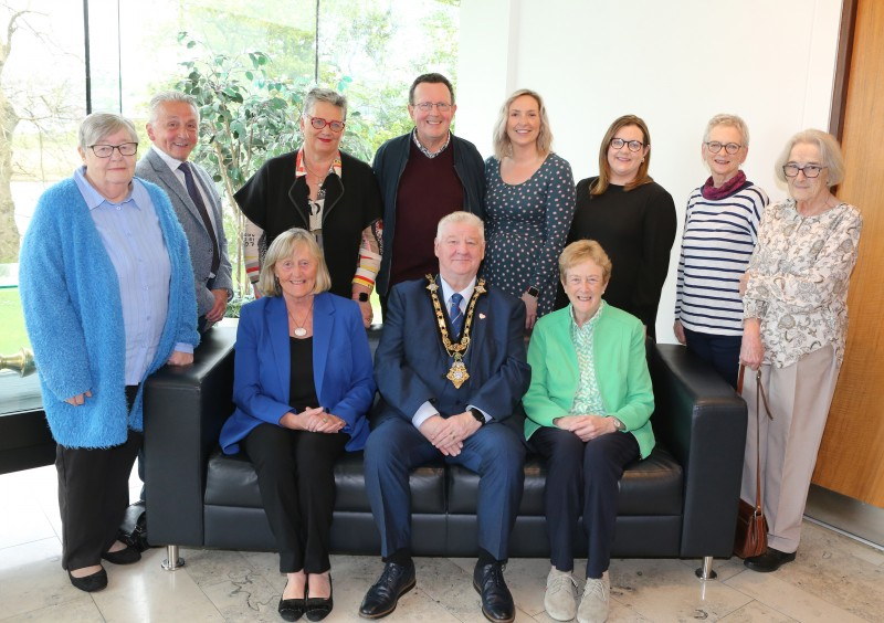 The Mayor alongside members of Age Concern Causeway.