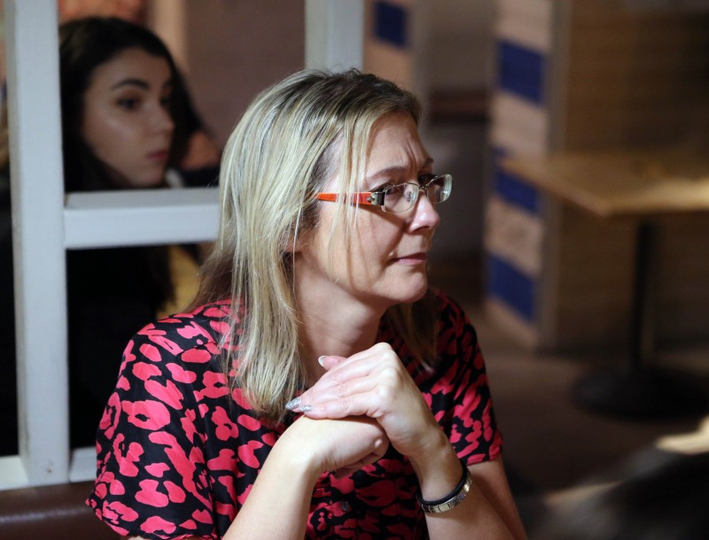 Marie Donaghy, Business Engagement Officer with Northern Regional College listening attentively to the speeches being given.