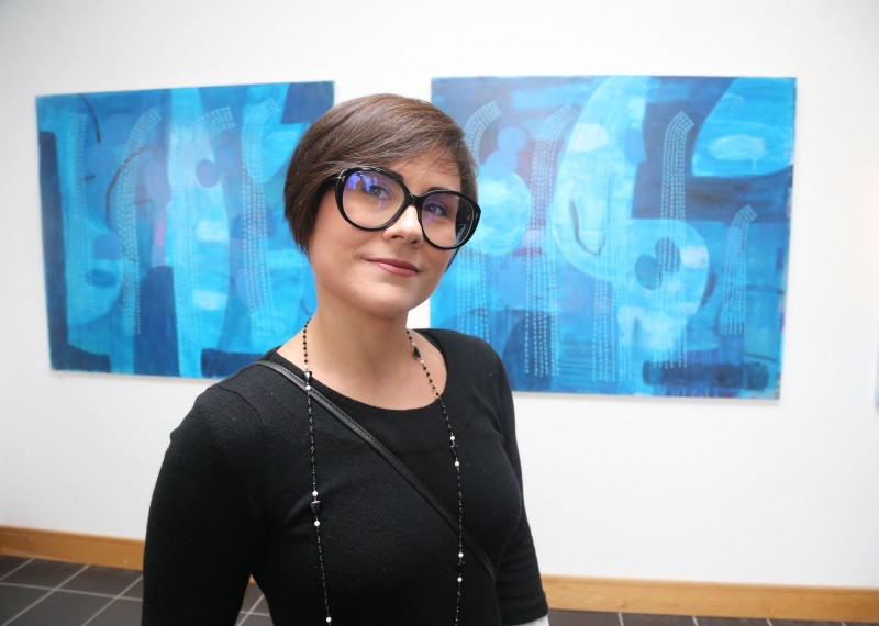 Curator Valeria Ceregini pictured at the launch of the Over Nature exhibition at Roe Valley Arts and Cultural Centre in Limavady.