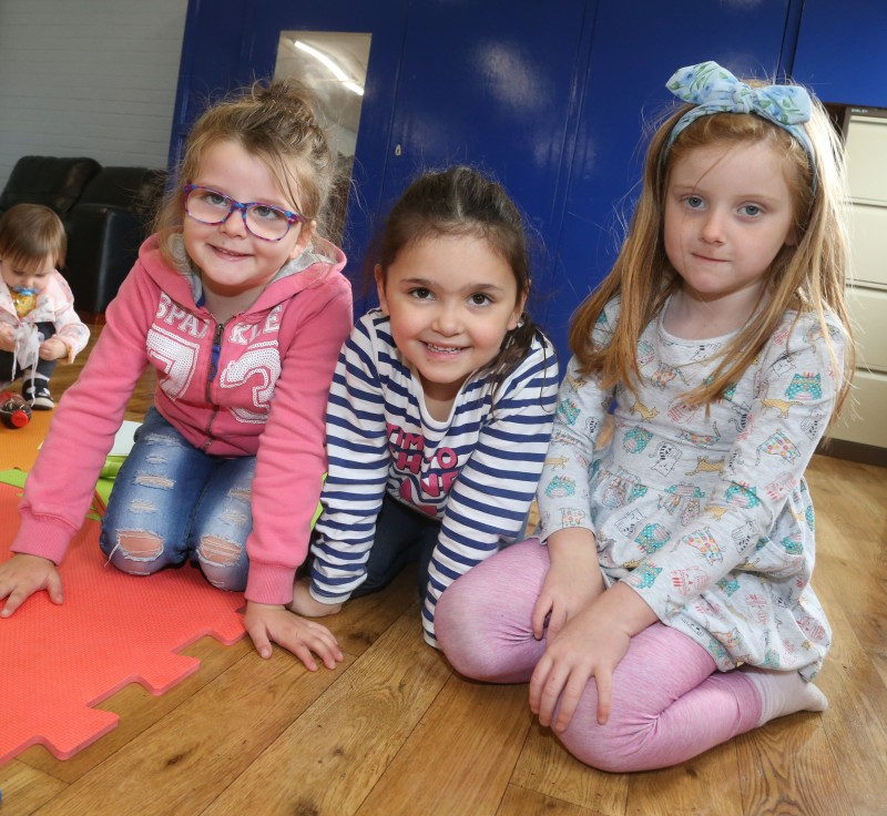 Pictured enjoying the family fun day at Ballysally Youth and Community Centre.