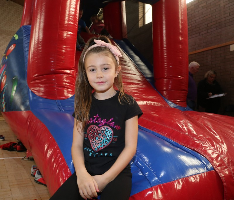 . Enjoying the activities on offer at the Ballysally Community Engagement event.