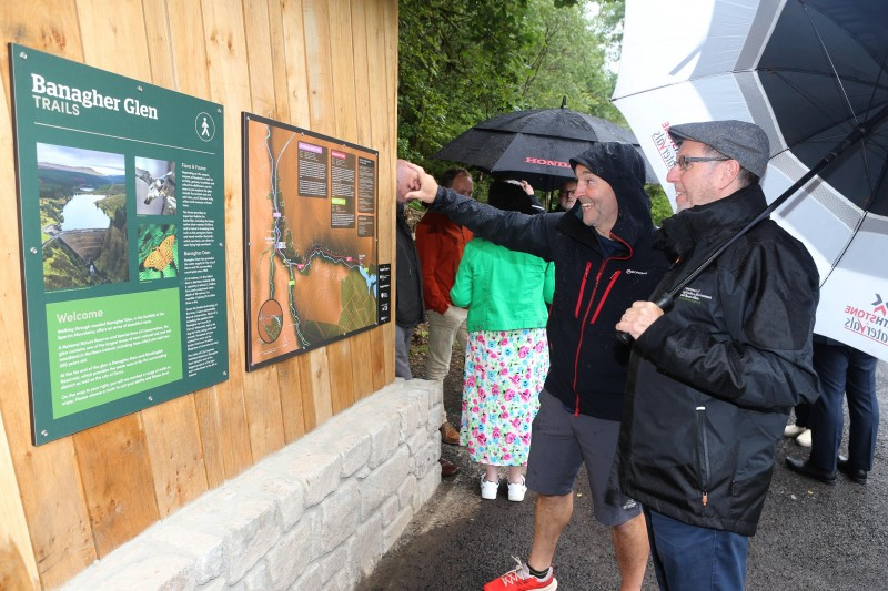 Richard Gillen, Coast and Countryside Manager CCGBC and Gerard Tracey from DAERA