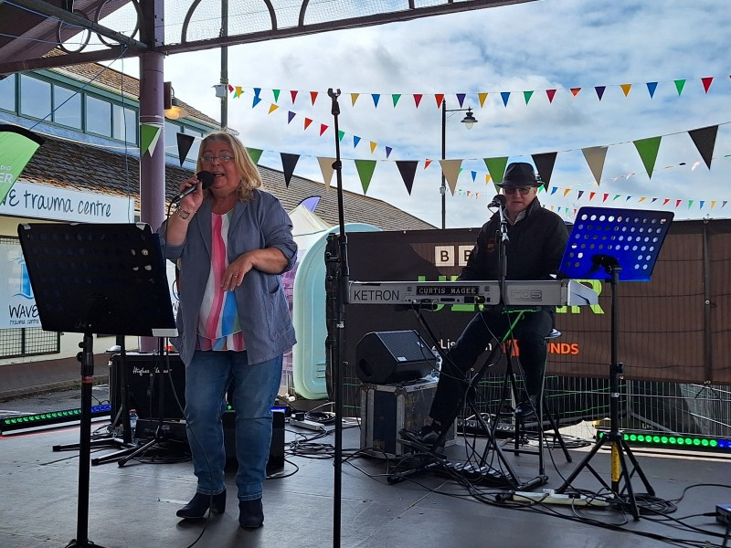 Music performers from this year’s Ballymoney Spring Fair pictured on stage.
