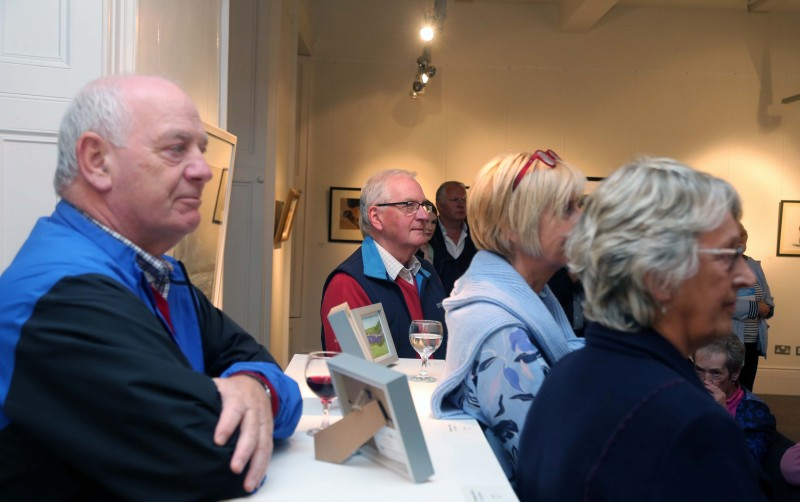Some of those who attended the 71st exhibition launch of Coleraine Art Society at Flowerfield Arts Centre in Portstewart.