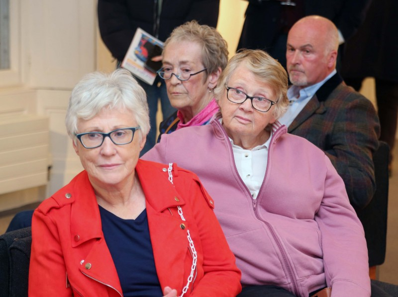 Pictured are some of those who attended the 71st exhibition launch of Coleraine Art Society at Flowerfield Arts Centre in Portstewart.