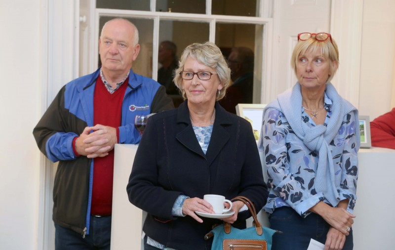 Pictured enjoying Coleraine Art Society’s exhibition launch at Flowerfield Arts Centre in Portstewart.