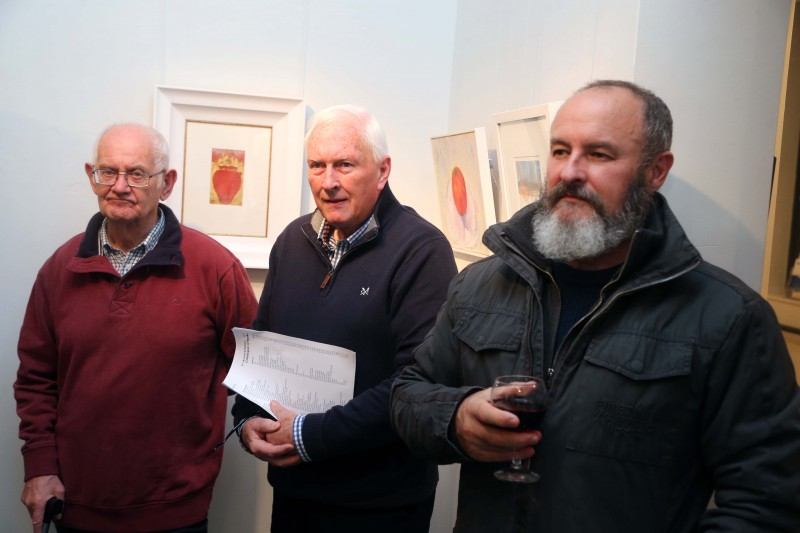 Some of those who attended the 71st exhibition launch of Coleraine Art Society at Flowerfield Arts Centre in Portstewart.