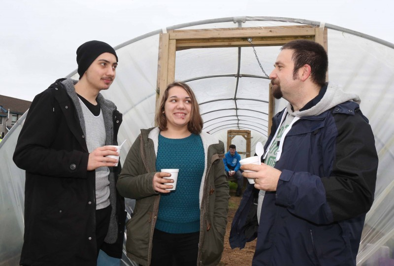 Pictured at the Cornfield site during the ‘InTREEgration’ tree planting initiative.