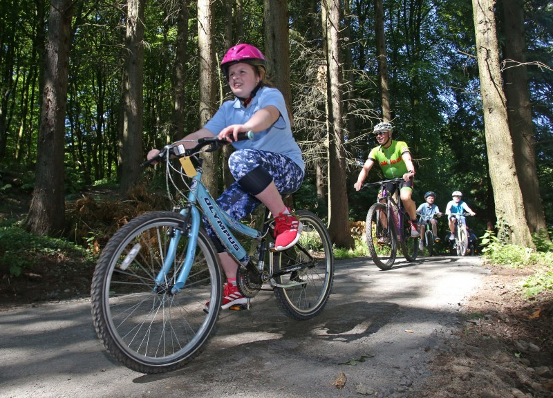 Pictured are some of those who enjoyed the official launch of the Garvagh Forest Trails Project with Mark Strong, Coast and Countryside Officer, Causeway Coast and Glens Borough Council.
