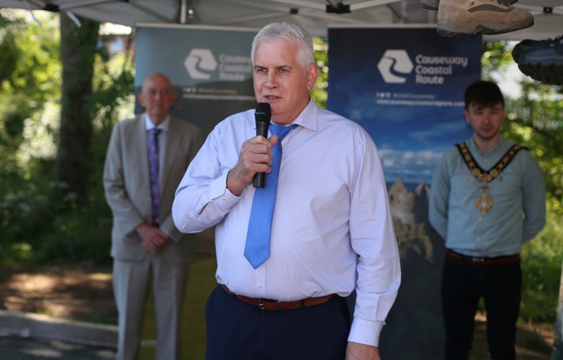 John Joe O’Boyle, Chief Executive of the Forest Service pictured at the launch of the Garvagh Forest Trails Project.