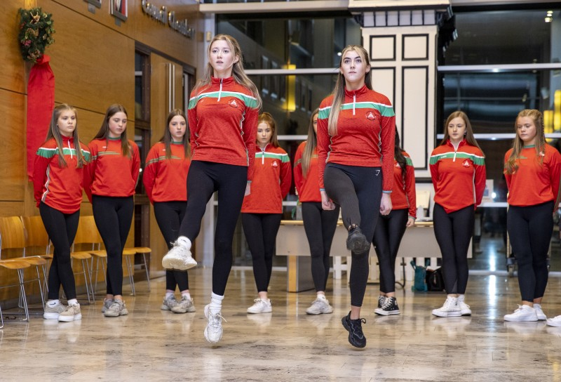 Members of Loughgiel School of Irish Dance pictured in Cloonavin.