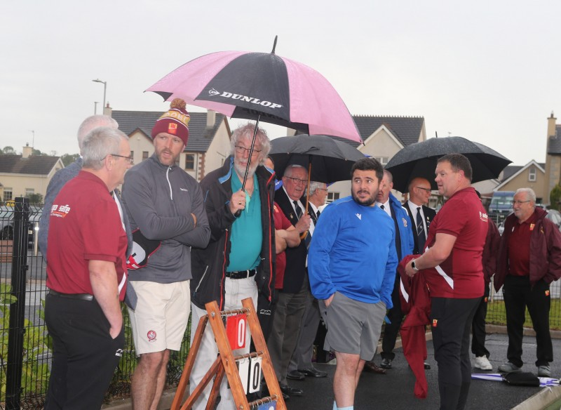 The official launch of Dungiven Bowling Club’s new synthetic bowling green was well attended by club members and local residents.