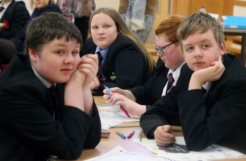 Owen Knox and Christopher McMullan pictured at the Digital Youth launch event delivered by Causeway Coast and Glens Borough Council and Young Enterprise NI.