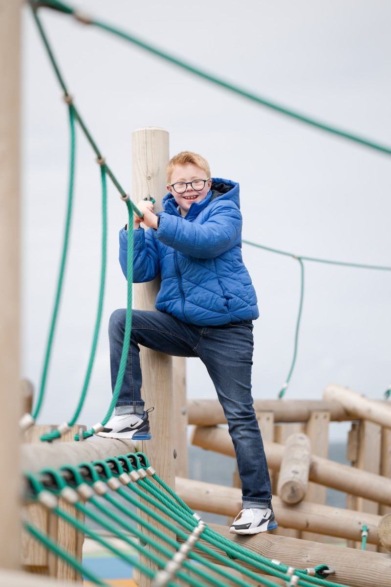 Council’s Destination Team has highlighted a recent campaign featuring a young model in the making, Lorcan McGonigle, pictured enjoying the outdoor play facilities at Ballycastle Seafront.