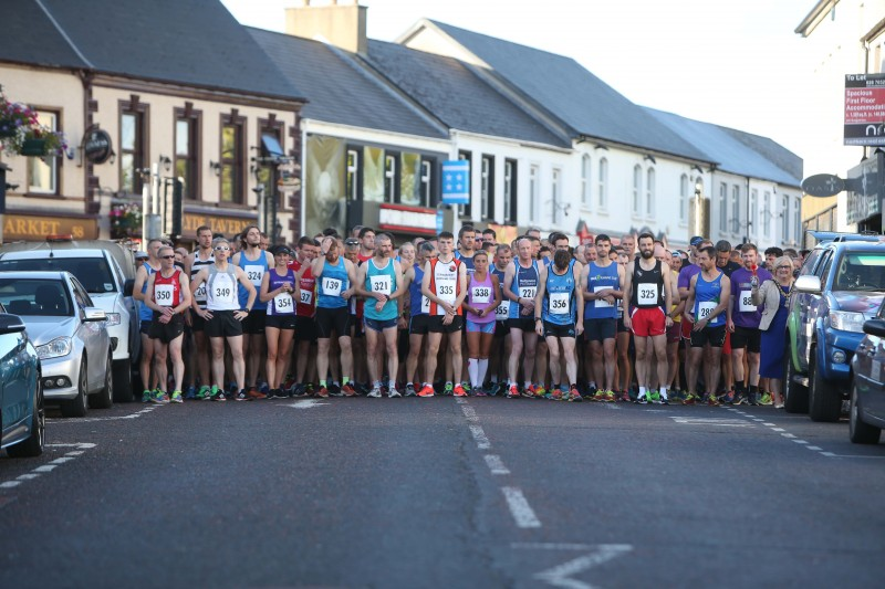 Pictured at the starting line for the Edwin May Five Mile Classic race in Coleraine organised by Causeway Coast and Glens Borough Council.