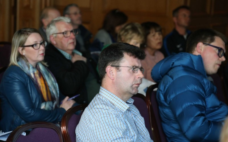 Some of those who attended the launch of The Open Legacy Fund in The Atlantic Hotel in Portrush.