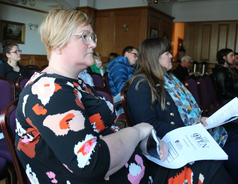 Some of those who attended the launch of The Open Legacy Fund in The Atlantic Hotel in Portrush.
