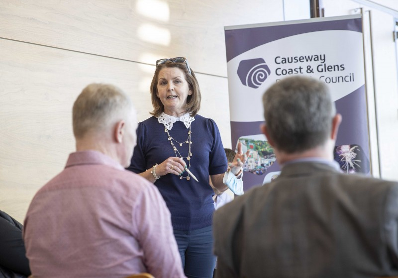 Gabrielle Quinn, Community Development Officer, pictured at the Events Management Guide workshop.