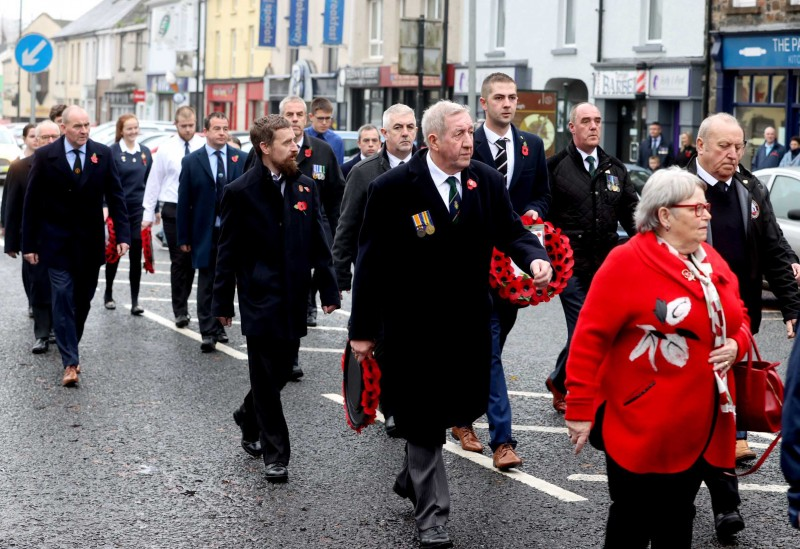 Remembrance Sunday commemorations take place in Garvagh