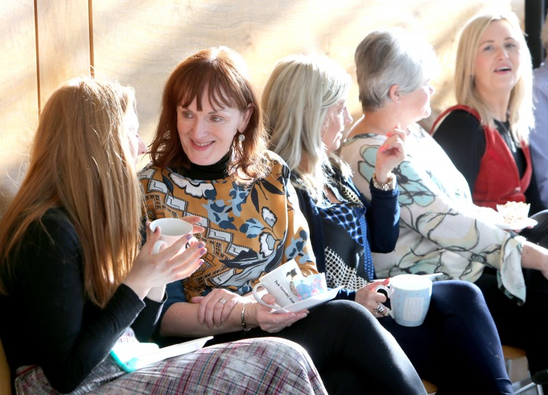 Some of those who attended the fundraising coffee morning for The Zachary Geddis Break The Silence Trust in Cloonavin.