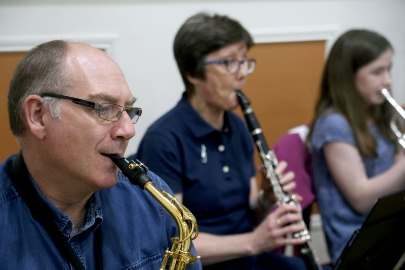 Members of Girona Community Orchestra who took part in the concert.