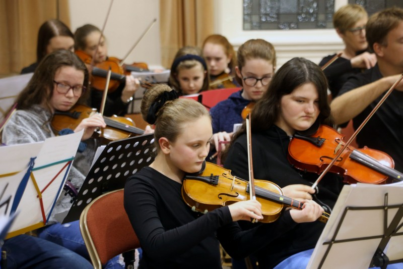 Musicians who took part in the concert at Ballymoney Town Hall.