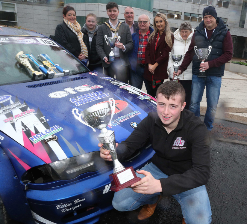 16-year-old Harry Kerr from Ballymoney was joined by friends and family members at a recent reception in Cloonavin hosted by the Mayor of Causeway Coast and Glens Borough Council Councillor Sean Bateson in recognition of his recent successes.