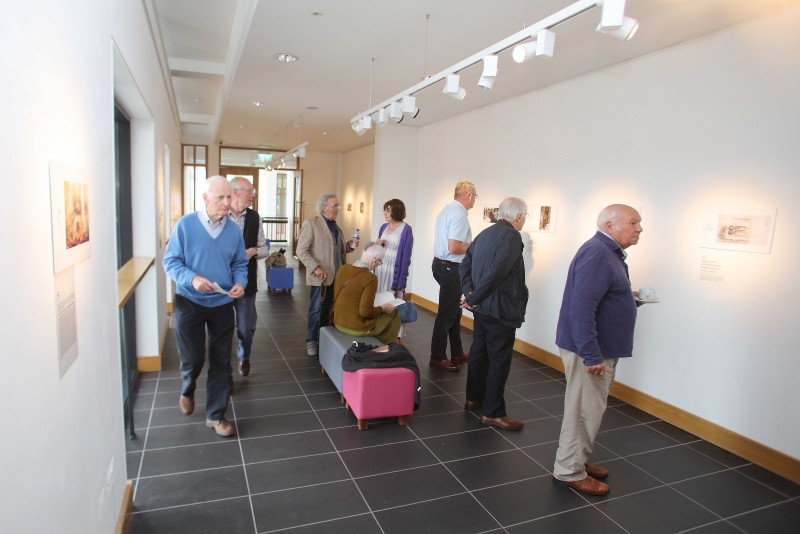 Some of those who attended the launch of the Istanbul Alphabet exhibition which is now open at Roe Valley Arts and Cultural Centre.