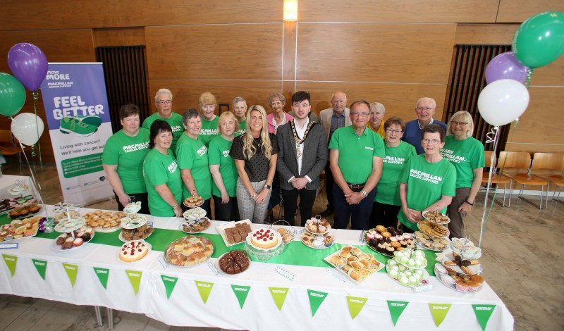 The Mayor of Causeway Coast and Glens Borough Council, Councillor Sean Bateson pictured with Move More Co-ordinator Catherine Bell-Allen and some participants who have signed up to the Move More project.