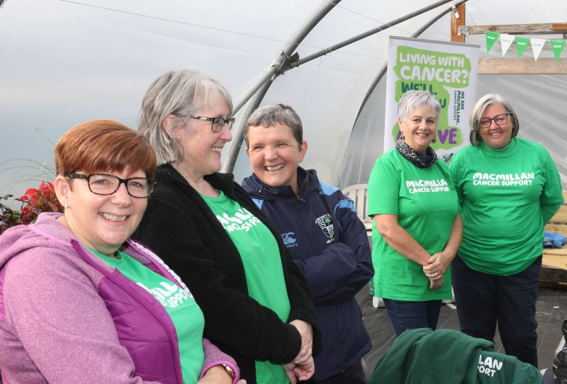 Roslyn Graham, Rosemary Iliff, Jenny McGinn, Yvonne Bloomer, Glynis Elder pictured at the ‘Feel-Good Gardening’ project.
