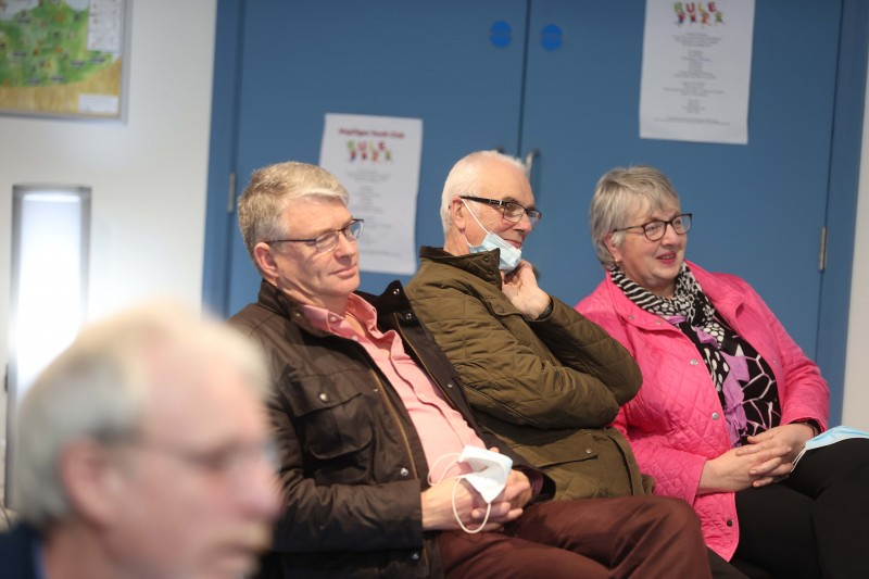 Enjoying the musical evening held at Magilligan Community Centre.