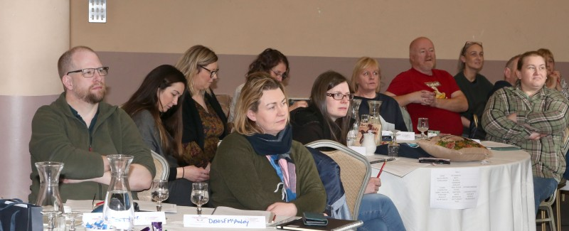Pictured during the skills development workshop for traders from Causeway Speciality Market and Naturally North Coast and Glens Artisan Market which took place in the Lodge Hotel in Coleraine.