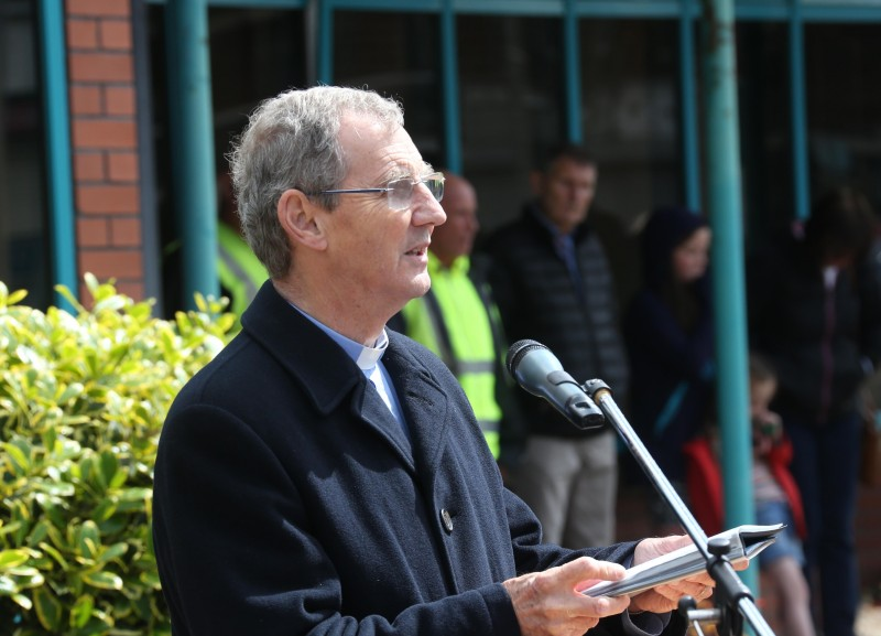 Reverend Donard Collins led the service outside Coleraine Leisure Centre on Sunday 12th June to remember the 49th anniversary of the Coleraine bomb.