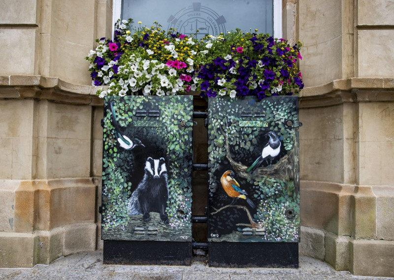 Visitors to Coleraine will see the new street art throughout the town centre.