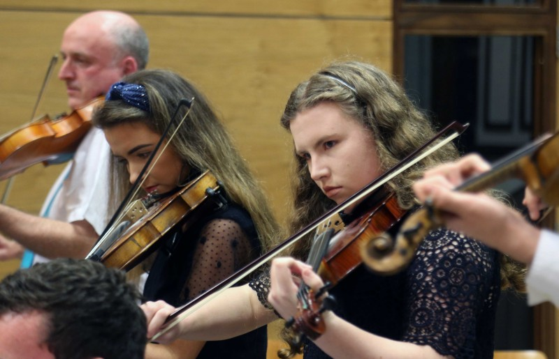 Musicians who took part in the event in Cloonavin hosted by the Mayor of Causeway Coast and Glens Borough Council Councillor Sean Bateson.