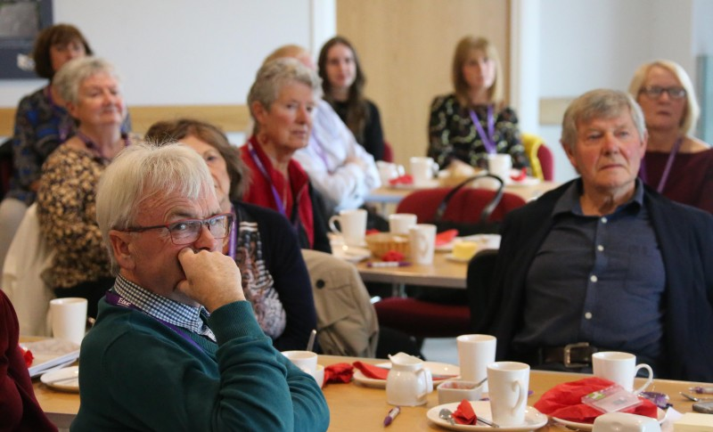 Pictured are some of those who attended a tour of Limavady Orange Heritage Centre as part of Good Relations Week.