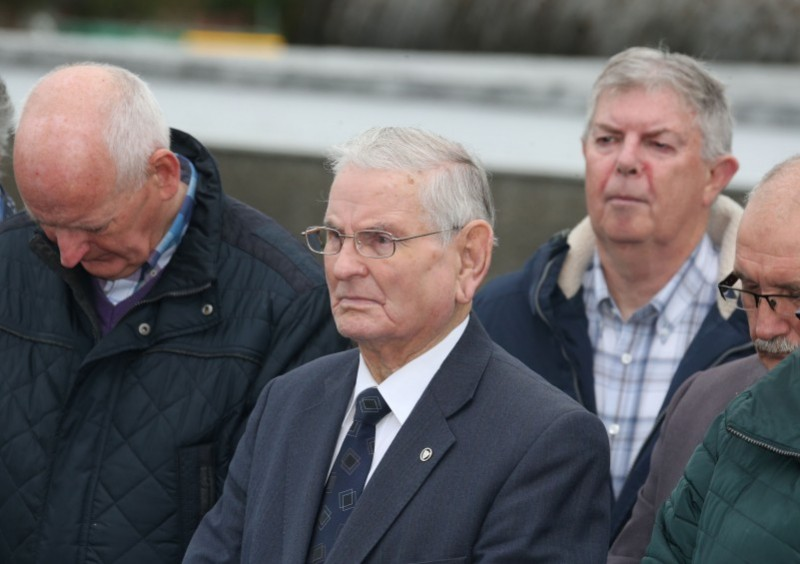 Pictured are some of those who attended a memorial service in Ballymoney to remember those laid to rest in the town’s ‘Paupers’ Graves’.