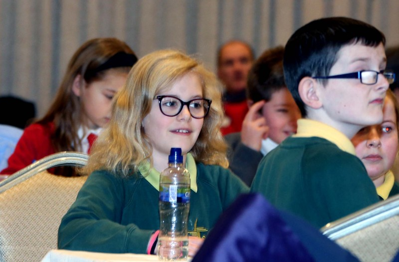 Enjoying the Causeway Coast and Glens heat of the Northern Ireland Primary School Road Safety Quiz.
