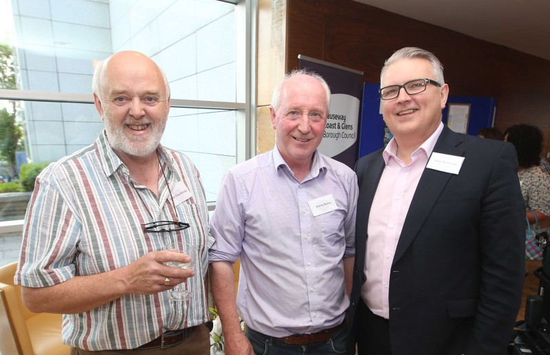 Guests pictured at the PlasticSmart launch and opening night of the 'Uniform of Debris' art installation.