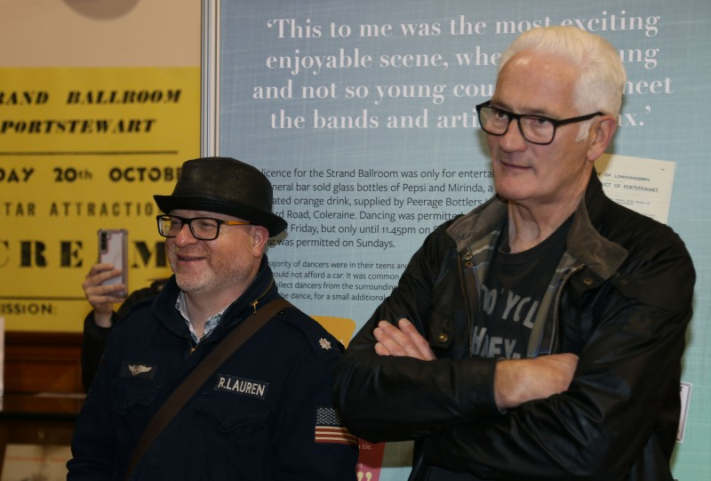 Pictured at the opening of the new exhibition ‘Let Me Introduce You: A History of Dance Halls in the Causeway Area’ created by Causeway Coast and Glens Borough Council’s Museum Services and co-curator, Fran McCloskey.