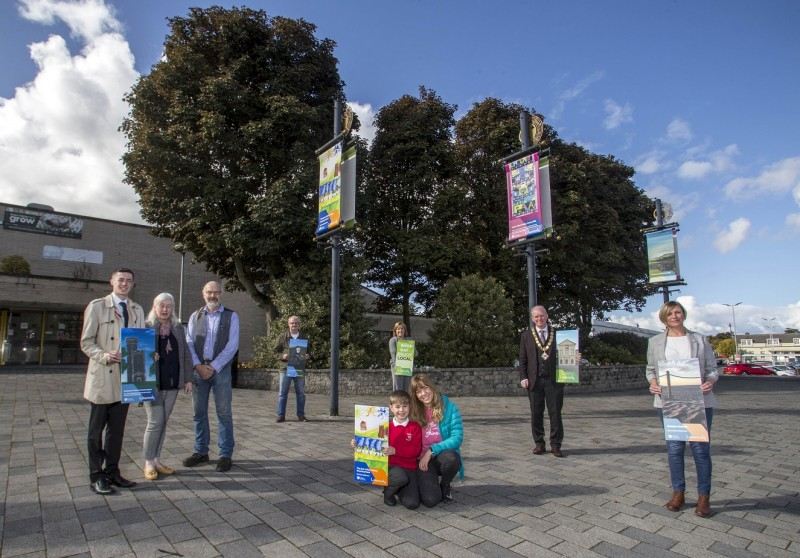 Artists with their winning designs in Limavady, where 116 entries were received from a wide range of participants, including Cub Scouts, North West Regional College students, local Men’s Shed members, and pupils from both Limavady Grammar School and Limavady High School.