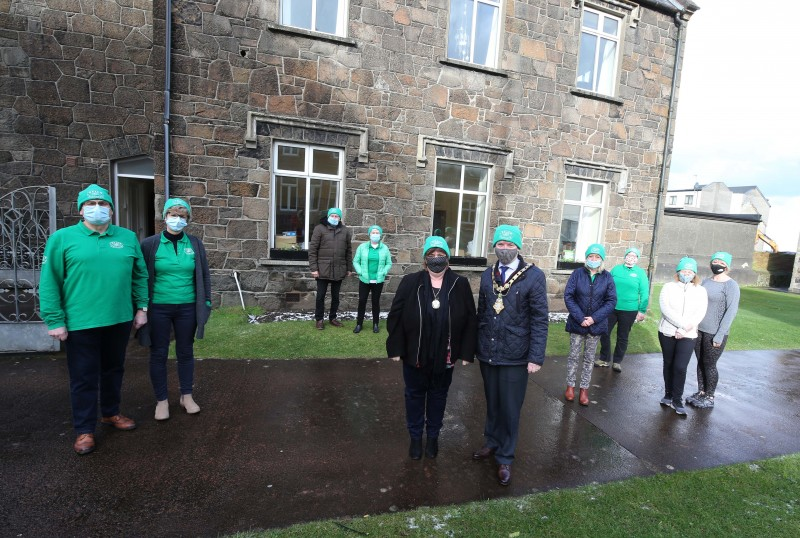 The Mayor of Causeway Coast and Glens Borough Council, Alderman Mark Fielding and his wife Phyllis meet with Reach Volunteers to thank them and their supporters for the services they provide.